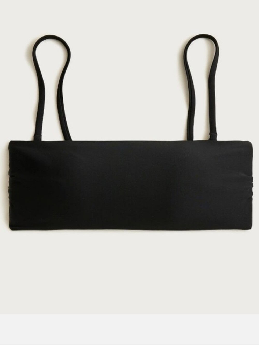 J Crew J Crew Bandeau bikini top in Classic Sculpt Size M Black CI682